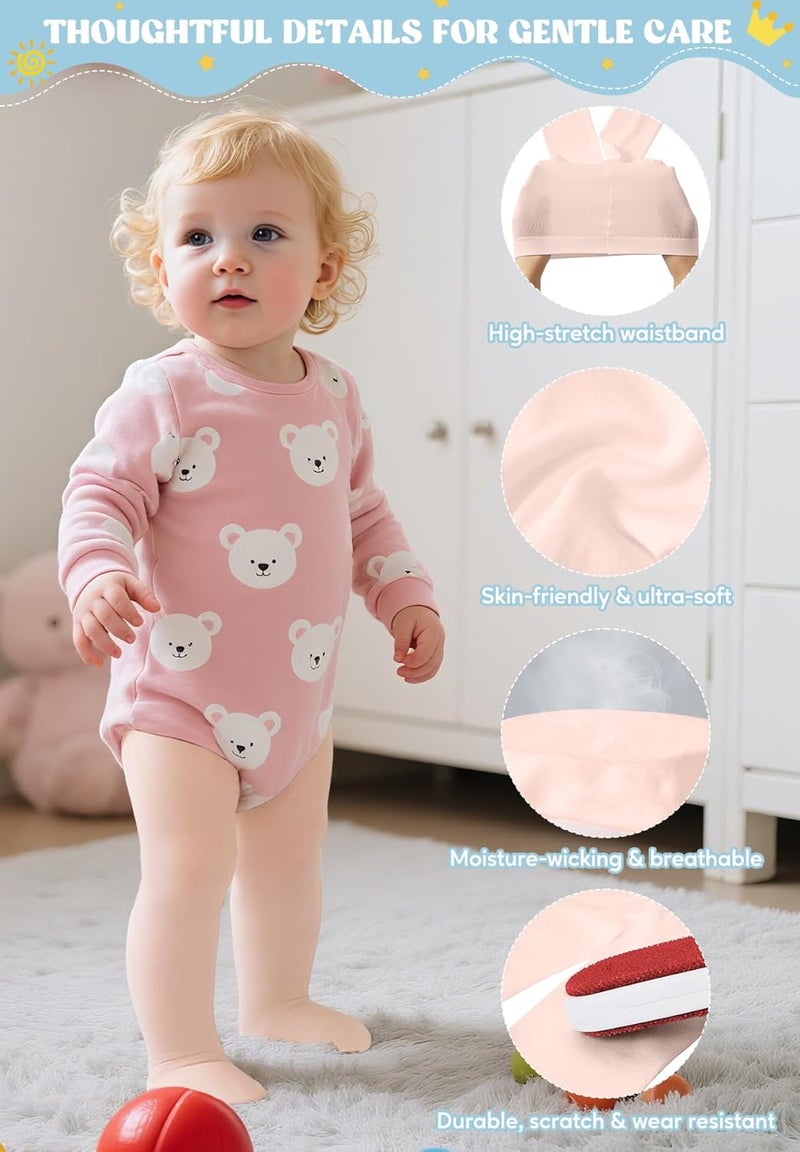 Zando Toddler Tights for Girls - Ultra Soft Full-Footed Seamless Ballet Tights for Halloween and Christmas 2 Pack 1-2T - Image 3